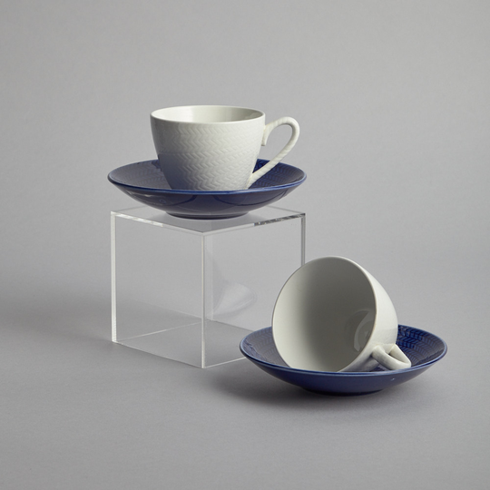 Rörstrand - SÅLD "Blå Eld" Kaffekoppar 2 st