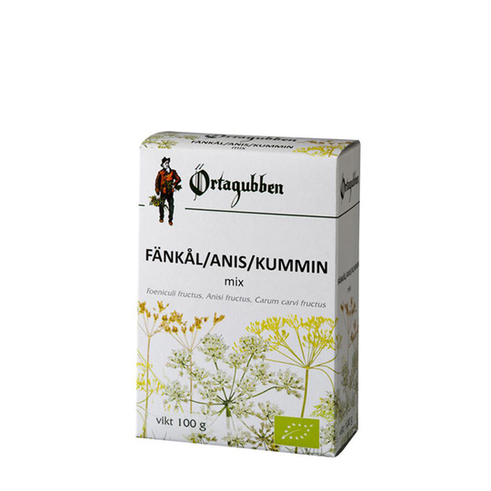 Örtagubben Fänkål Anis Kummin 100 g EKO