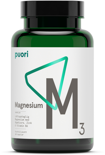 Puori M3 Magnesium & Zink 60 kapslar 225 mg