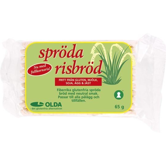 Olda Spröda Risbröd 65 g