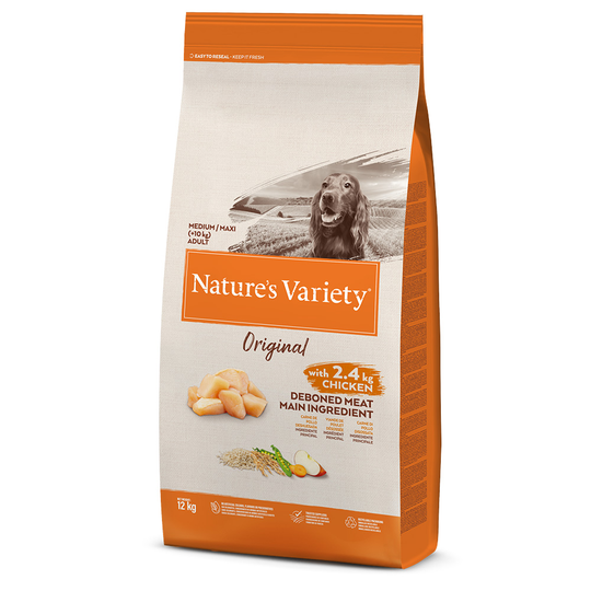 Nature's Variety Original Medium Adult Chicken - Ekonomipack: 2 x 12 kg