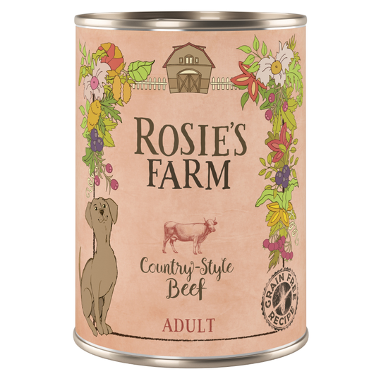 Rosie's Farm Adult 6 x 400 g - Beef