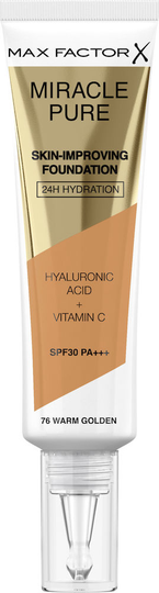 Max Factor Miracle Pure Foundation 76 Warm Golden