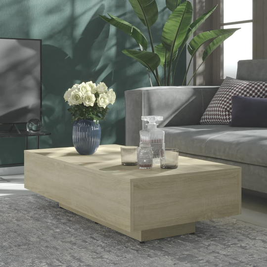 vidaXL Soffbord sonoma-ek 115x60x31 cm spånskiva