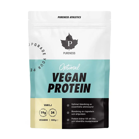 Pureness Athletics Optimal Vegan Protein Vanilj, 600g