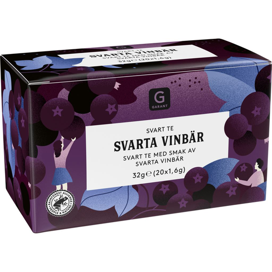 Garant Svart Te Svarta Vinbär 32 g