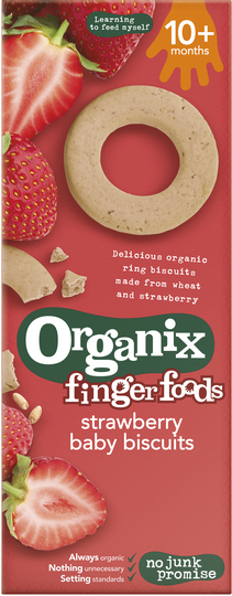 Organix Jordgubbskex 10 mån 54 g