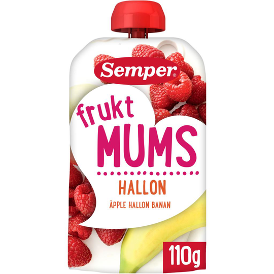 Semper Fruktmums Hallon 110 g