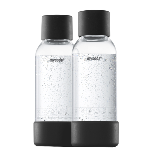 MySoda - Flaska till Kolsyremaskin 2-pack 0,5 L Svart