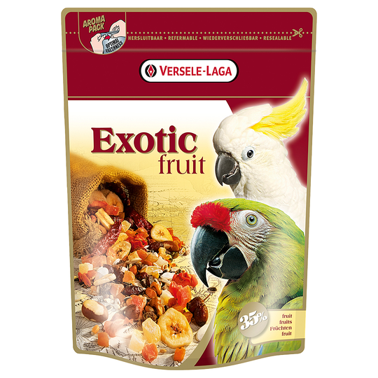 Versele-Laga Exotic Fruit - fruktblandning för papegojor - Ekonomipack: 2 x 600 g