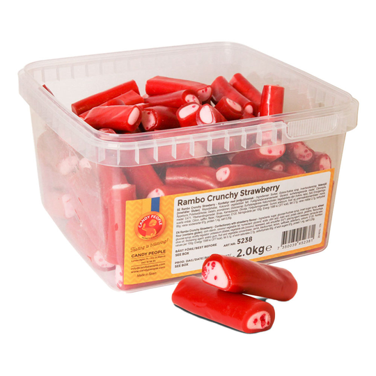 Rambo Crunchy Jordgubb Storpack - 2 kg