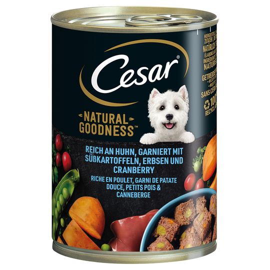 4 + 2 på köpet! 6 x 400 g Cesar Natural Goodness - Kyckling