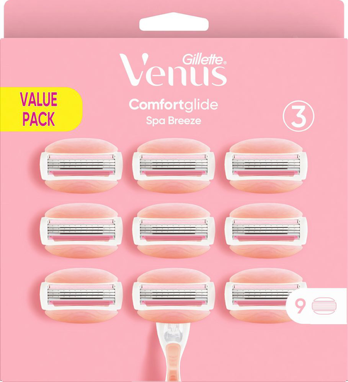 Venus Comfortglide Spa Breeze LP 9-pack