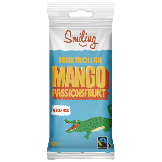 Smiling Fruktbollar Mango Passion 40 g