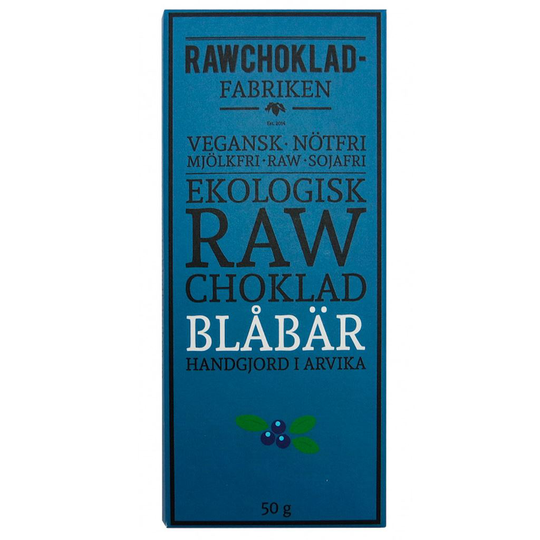Rawchokladfabriken Rawchoklad Blåbär 50 g