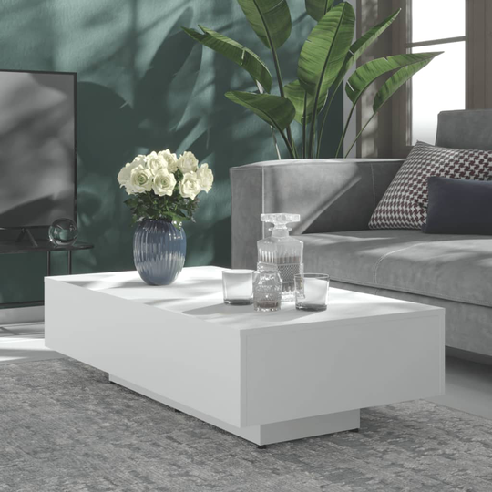 vidaXL Soffbord vit 115x60x31 cm spånskiva