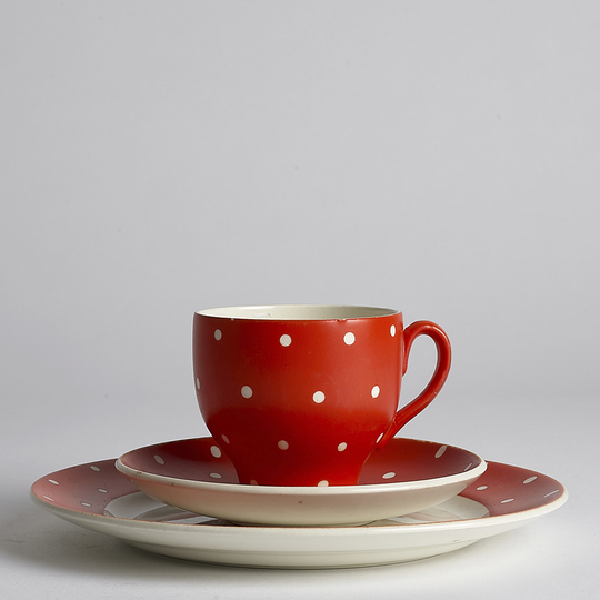 Vintage - SÅLD Amanita Kaffekopp Fat och Assiett