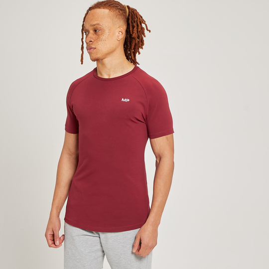 MP Form Short Sleeve T-Shirt för män - Mörkröd - XXL