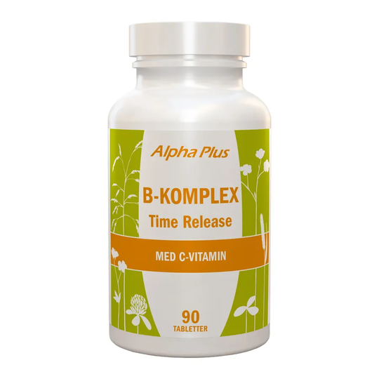 Alpha Plus B-komplex Time Release, 90 tabletter