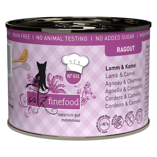 catz finefood Ragout 6 x 180 / 190 g - No. 611 Lamm & kamel (190 g)