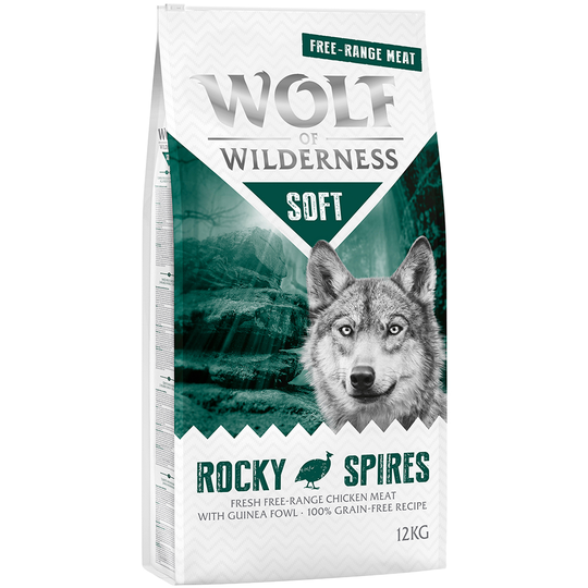 Wolf of Wilderness Soft - Rocky Spires - Free Range Chicken & Guinea Fowl - 1 kg