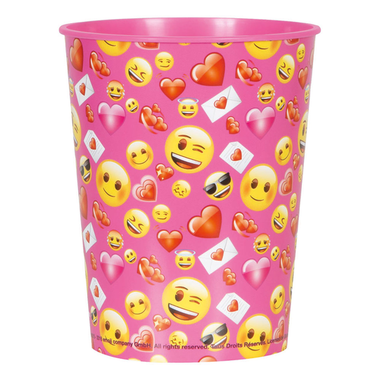 Plastmugg Emoji Alla Hjärtans Dag