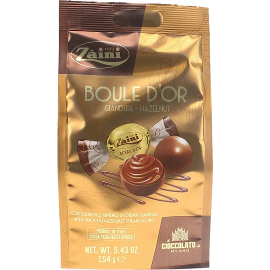 Zaini 2 x Chokladkulor Hasselnöt