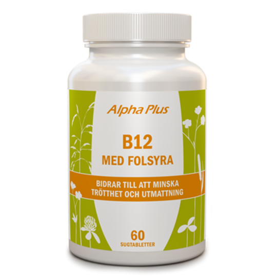 Alpha Plus B12 med Folsyra 60 tabletter