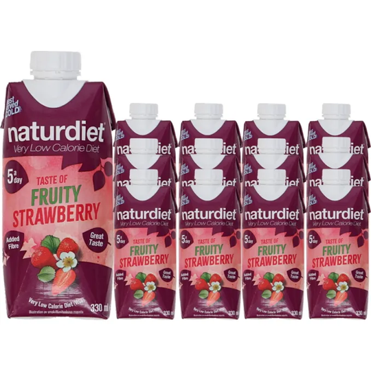 Naturdiet Måltidsersättning Shake Jordgubb 12-pack
