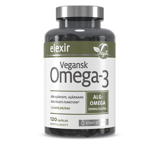 Elexir Pharma Vegansk Omega-3 120 kapslar