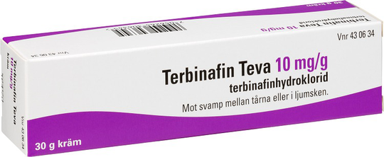 Terbinafin Teva Kräm 10mg/g Tub, 30g