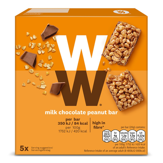 WW ViktVäktarna Bar med mjölkchoklad och jordnötter 100 g