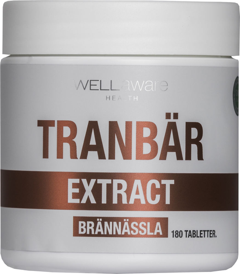 WellAware Health Tranbär + Brännässla 180 minitabletter