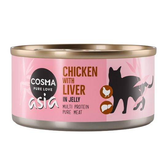 Ekonomipack: Cosma Asia in Jelly 24 x 170 g - Kyckling & kycklinglever