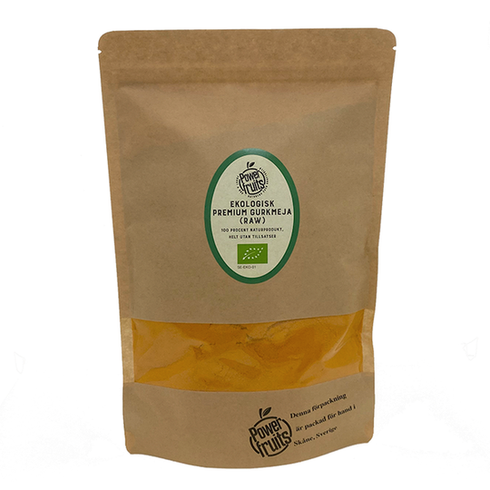 Powerfruits Ekologisk Gurkmeja Premium RAW 500 g