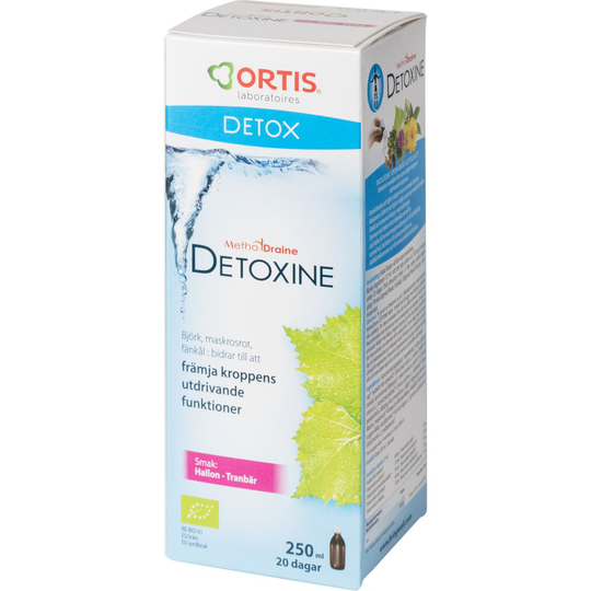 Ortis MethoDraine Detoxine Hallon & Tranbär 250 ml