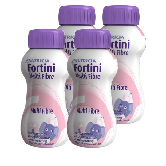 Nutricia Fortini Multi Fibre Jordgubb 4 x 200 ml