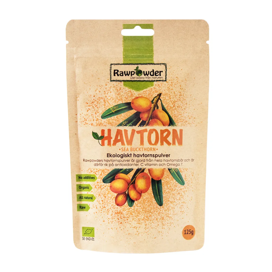 Rawpowder Havtorn pulver, 125g ekologisk