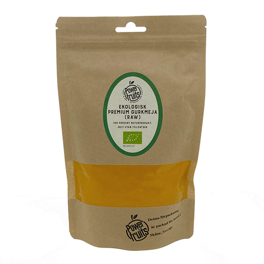 Powerfruits Ekologisk Gurkmeja Premium RAW 250 g