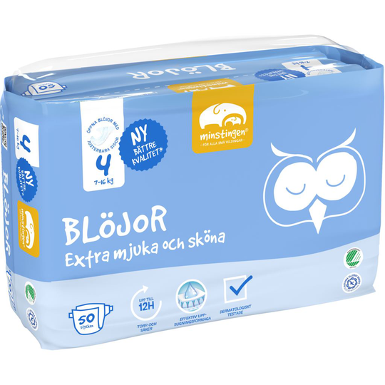 Minstingen Blöjor nr 4 (7-16 kg) 50 st