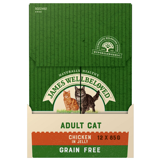 James Wellbeloved Adult Cat Grain Free Chicken - Ekonomipack: 96 x 85 g