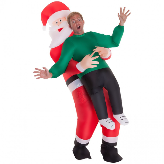 Uppblåsbar Bärande Tomte Maskeraddräkt - One size