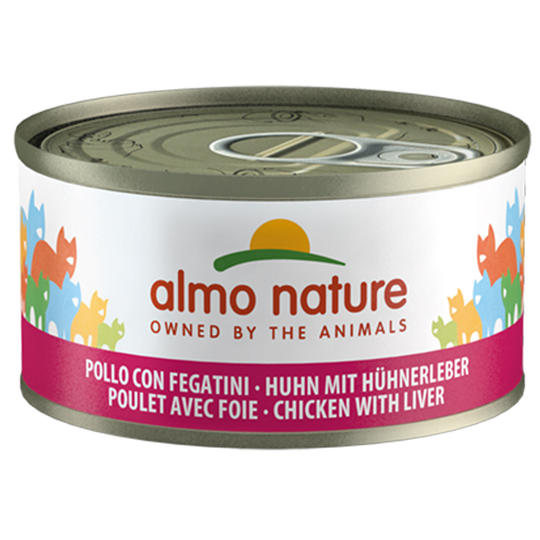 Ekonomipack: Almo Nature 48 x 70 g - Kyckling & lever