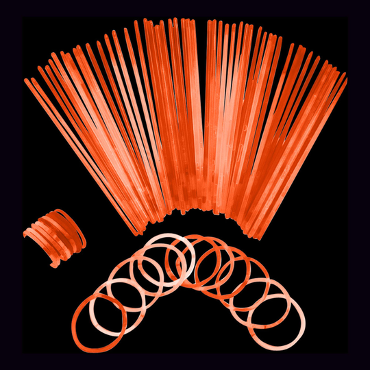 Självlysande Armband - 100-pack Orange