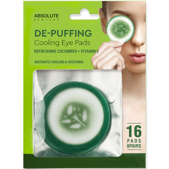 ABNY Cooling Eye Pad Cucumber 16 stk