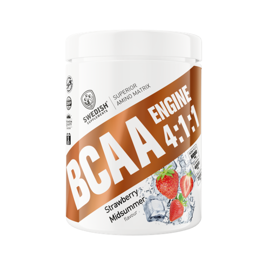 Swedish Supplements BCAA Engine 4:1:1 400 g Strawberry Midsummer