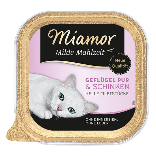 Ekonomipack: Miamor Mild Meal 24 x 100 g - Höns & skinka