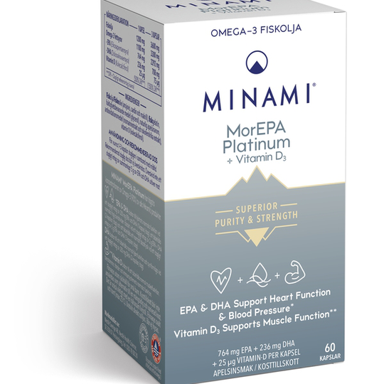 Minami MorEPA Platinum Omega-3 90% 60 kapslar