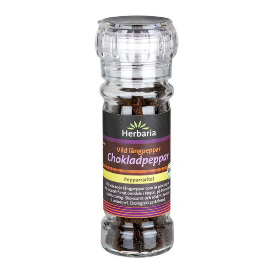 Herbaria Vild lång chokladpeppar, 40 g ekologisk
