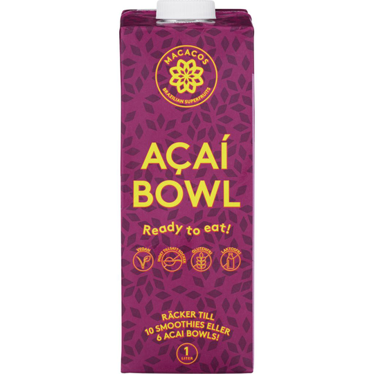 Macacos Acaí Smoothie Bowl Färdigmixad 1 l
